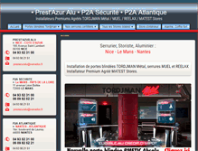 Tablet Screenshot of p2a-securite.com